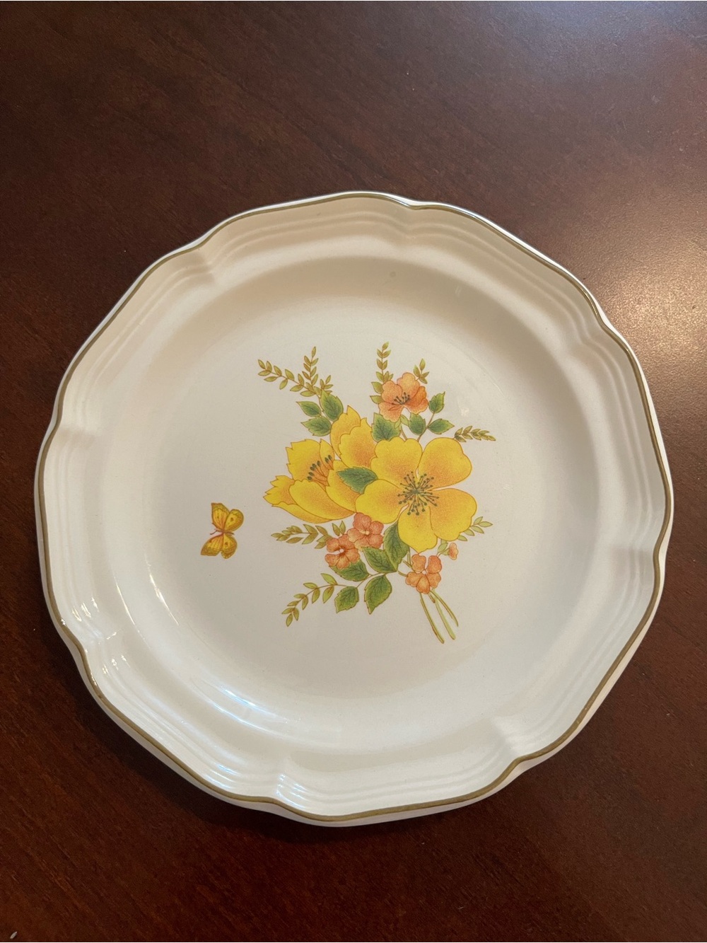 Vintage Sangostone Butterfly II Salad Plate 7.25” Replacement